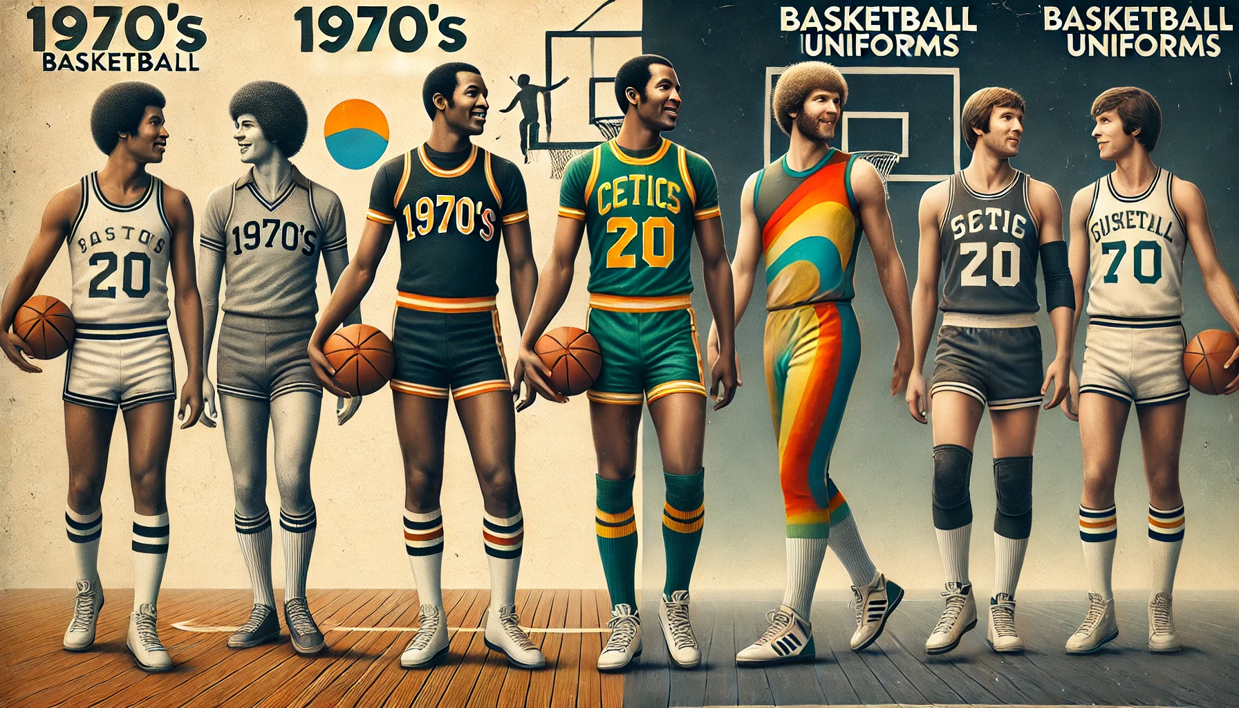 70's basketball uniforms
