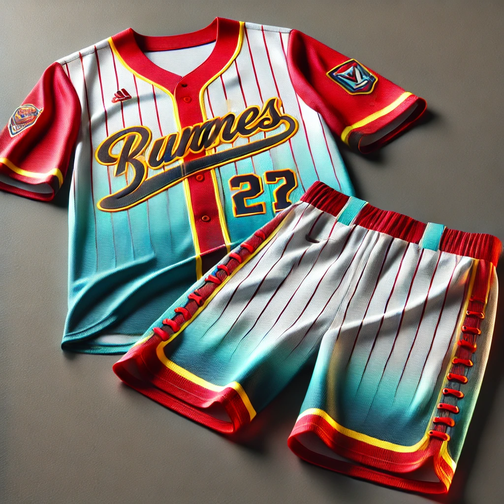 baseball jerseys and shorts