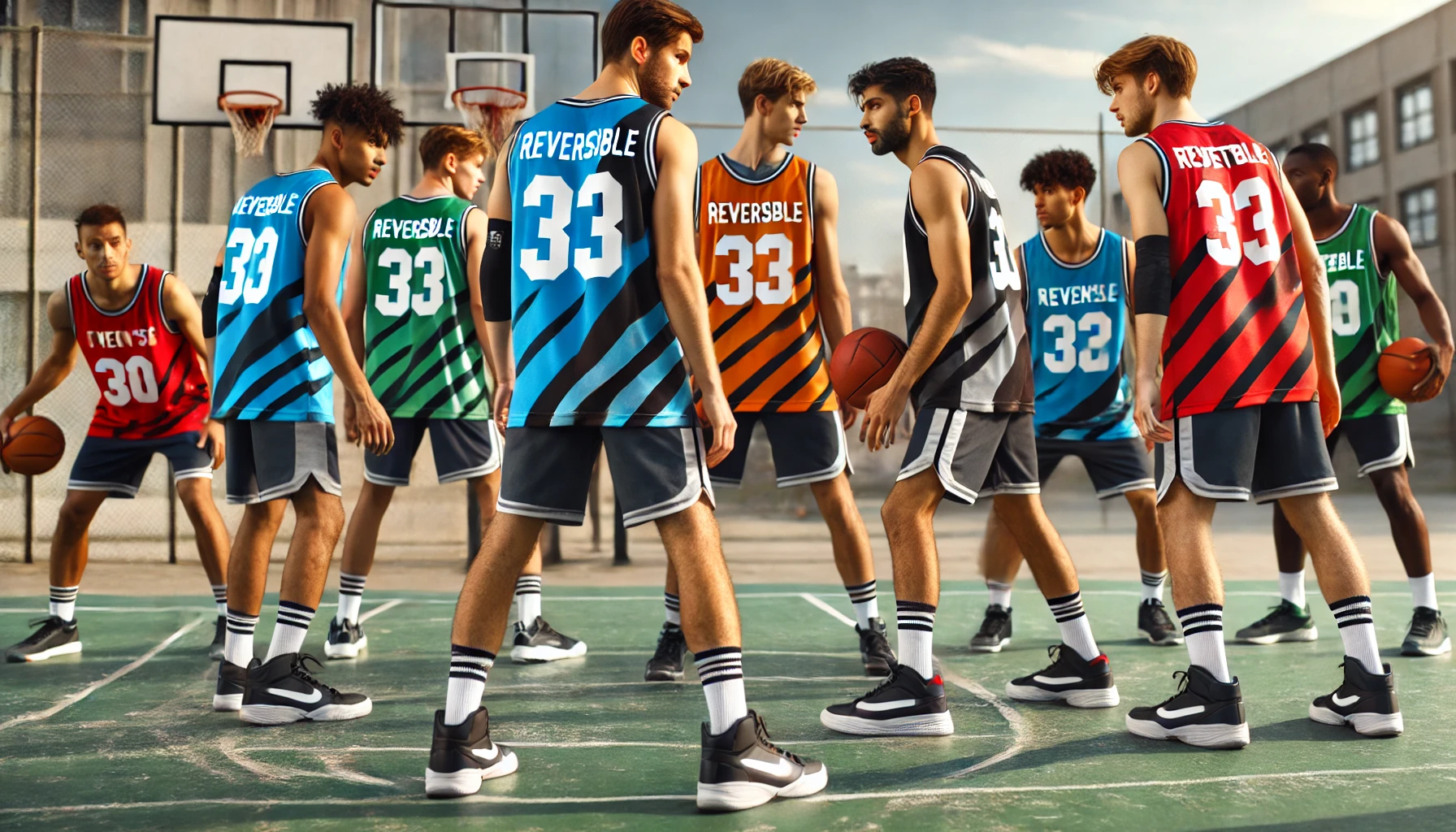 men's reversible basketball jersey
