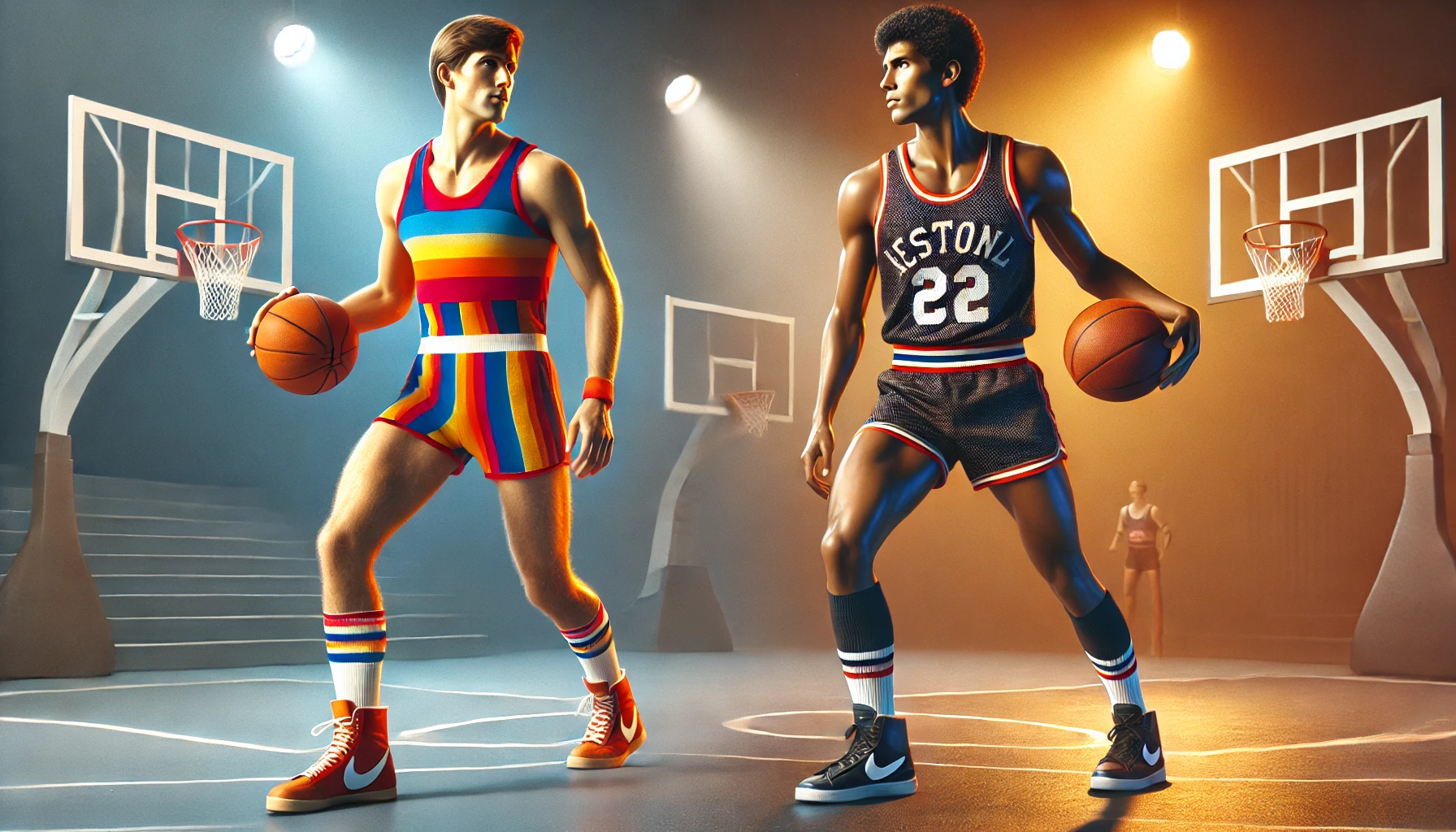 basketball uniforms 1970's