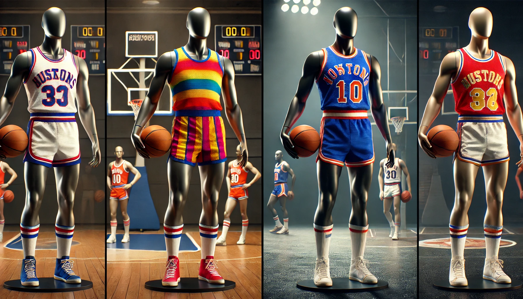 basketball uniforms 1970's
