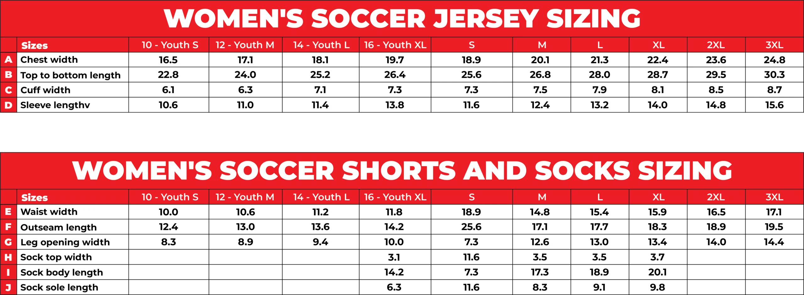 Women Size Chart