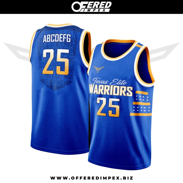 Custom Royal Blue Basketball Jersey