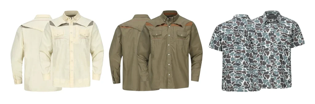 Custom Men Fishing Button Down Shirts