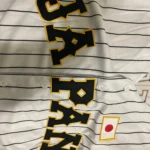 Custom Black and Gold Baseball Jersey photo review