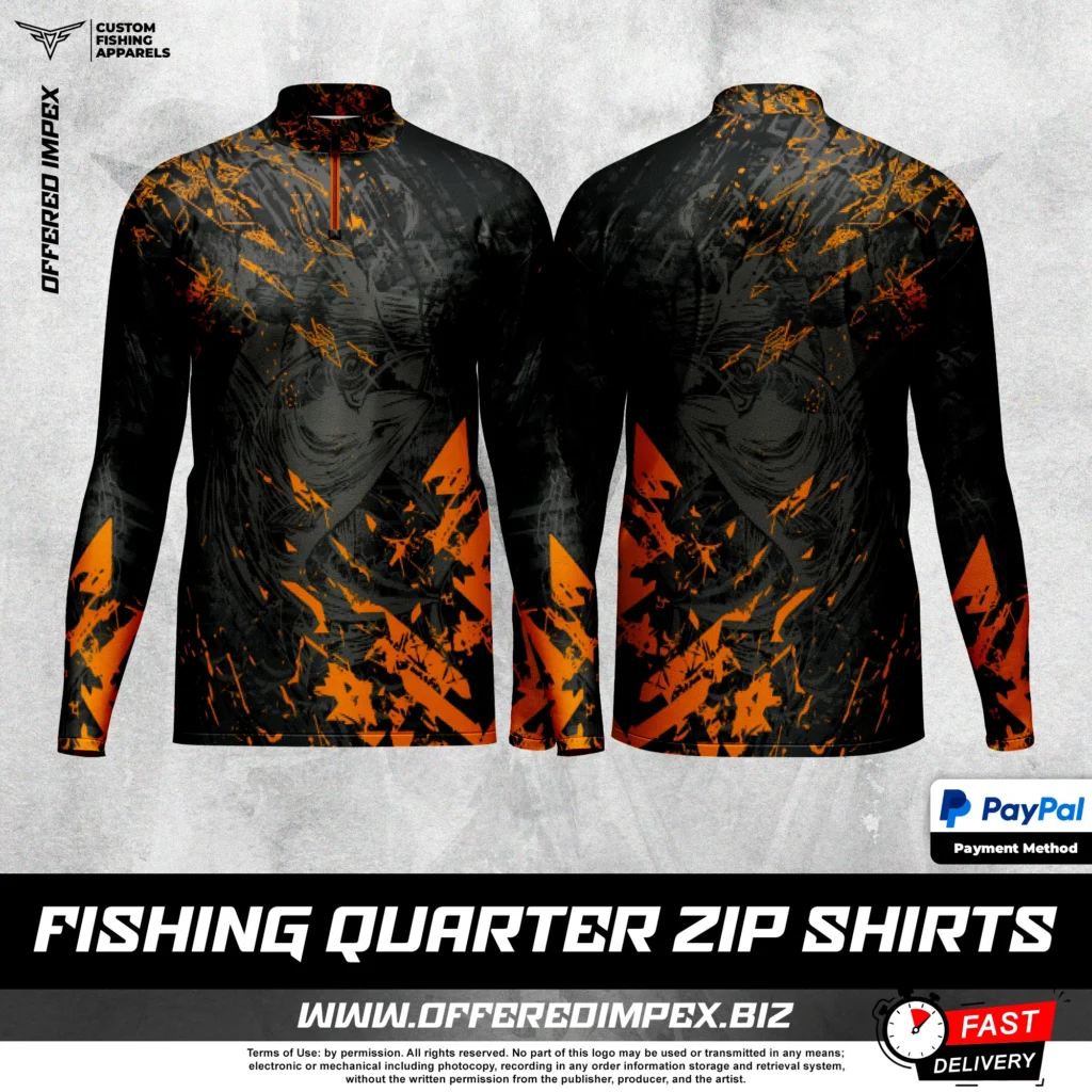 Custom Quarter Zip Fishing Shirts