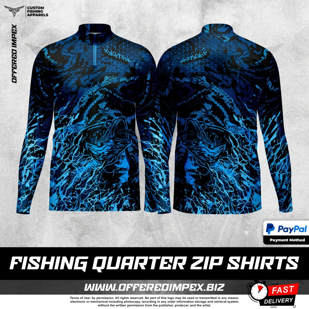 Custom Quarter Zip Fishing Shirts