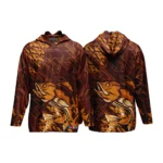 Wholesale Unisex Performance Fishing Hoodie Sun Shielded UPF 50 Breathable Polyester Solid Color Outdoor Shirt Custom