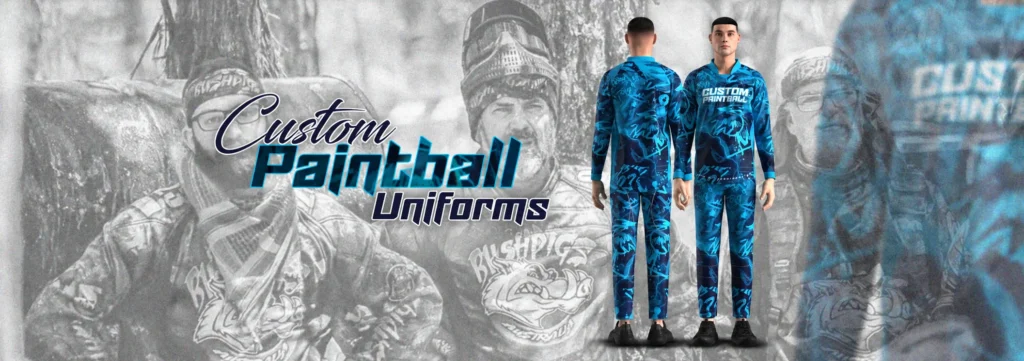 Our Story 3 Custom Paintball Uniforms in Blue Camo Our Story